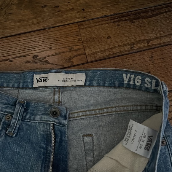 Vintage Vans Straight Leg Jeans 28x28 blue wash - Picture 3 of 5